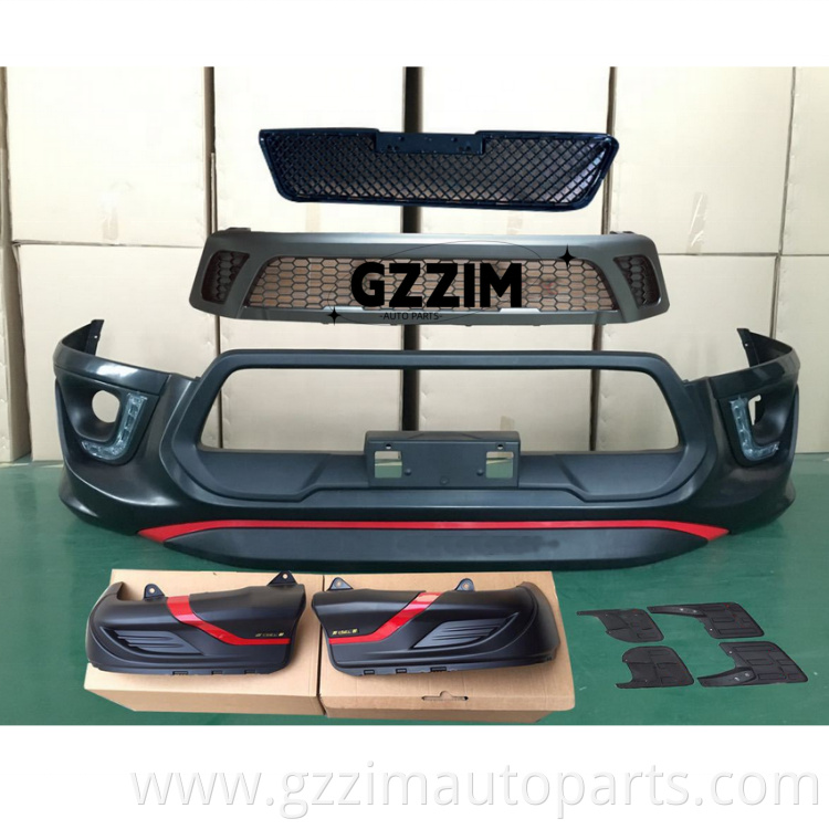 ABS Plastic Front Bumper & Grille Used For For Hilux Vigo Revo 2016+